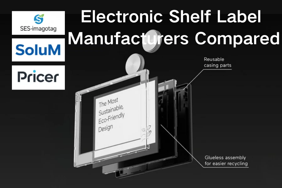 Sammenlignet producenter af elektroniske hyldeetiketter: SES-imagotag vs Solu...